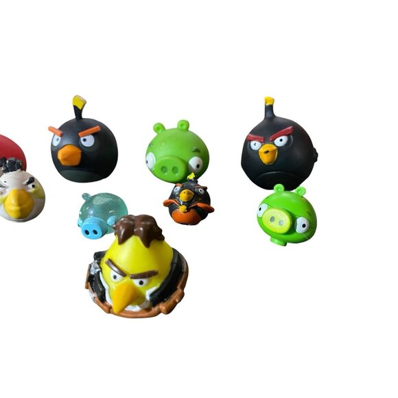 Angry Birds Game Plastic & Rubber Figures Lot Of 9 Star Wars Han Solo - Picture 2 of 5